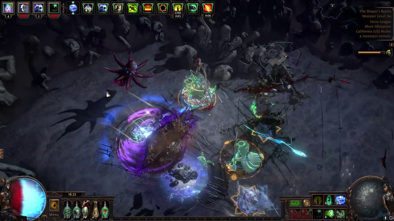 2 min Uber Elder Kill - 3.12 Necro Syndicate Operatives spectres Cold Conversion Aurastacker
