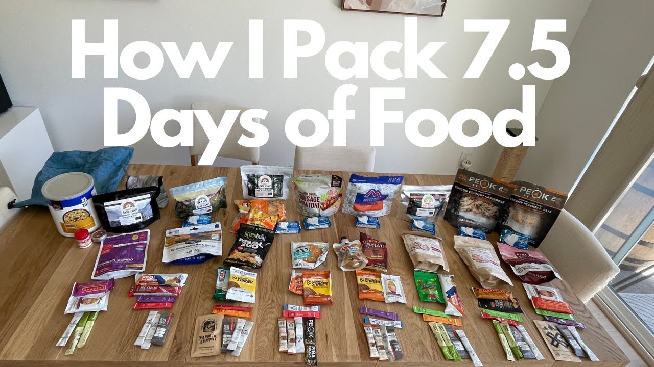 How I Packed 7.5 Days of Food for 100 Miles on the PCT