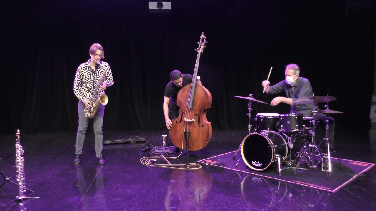 Ingrid Laubrock, Brandon Lopez, Tom Rainey @ The Stone 8-17-22 1/3