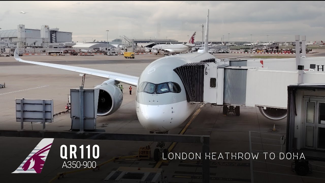 QATAR AIRWAYS A350 ECONOMY CLASS REVIEW | 🇬🇧 LONDON to DOHA 🇶🇦 | FLIGHT REVIEW #3