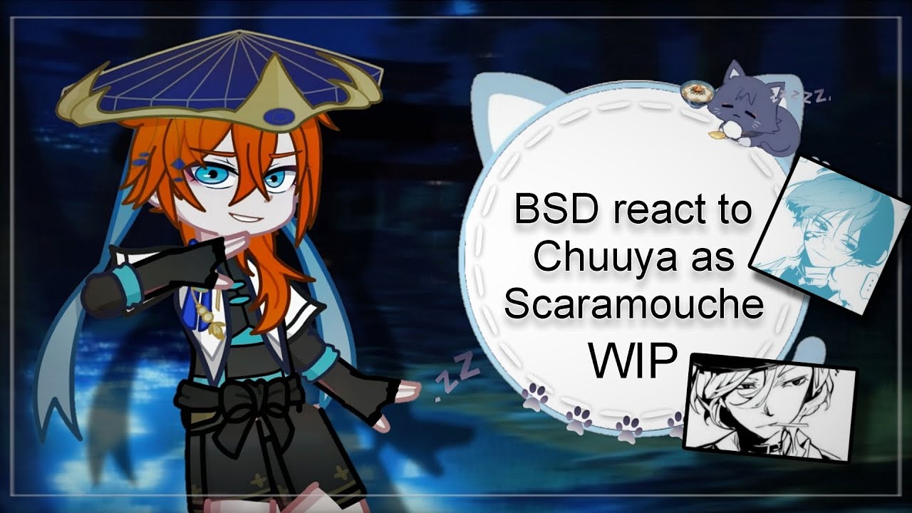 BSD react to Chuuya as Scaramouche / RUS/ENG /WIP / 2X /AU/ genshin impact / Bungou Stray Dogs/