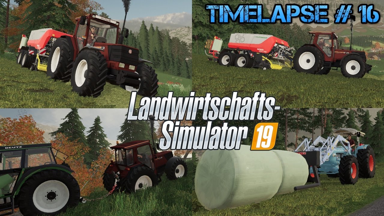 Eine knifflige BERGUNG! 😥 FIATAGRI Power beim Pressen! 💪🏽🚜💨| [LS19] - Timelapse #16 Walchen Seasons