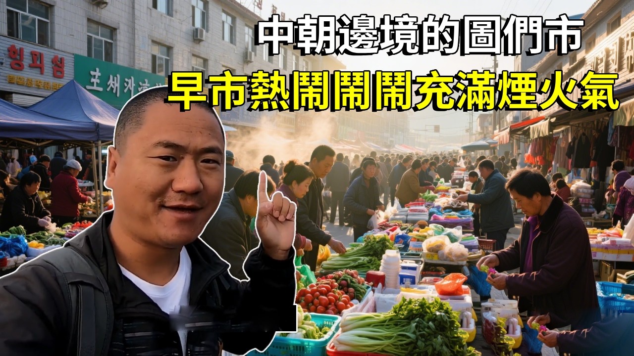 中國最北邊中朝邊境的圖們市，逛一下這邊的早市，熱鬧鬧鬧充滿煙火氣【大海去旅行】