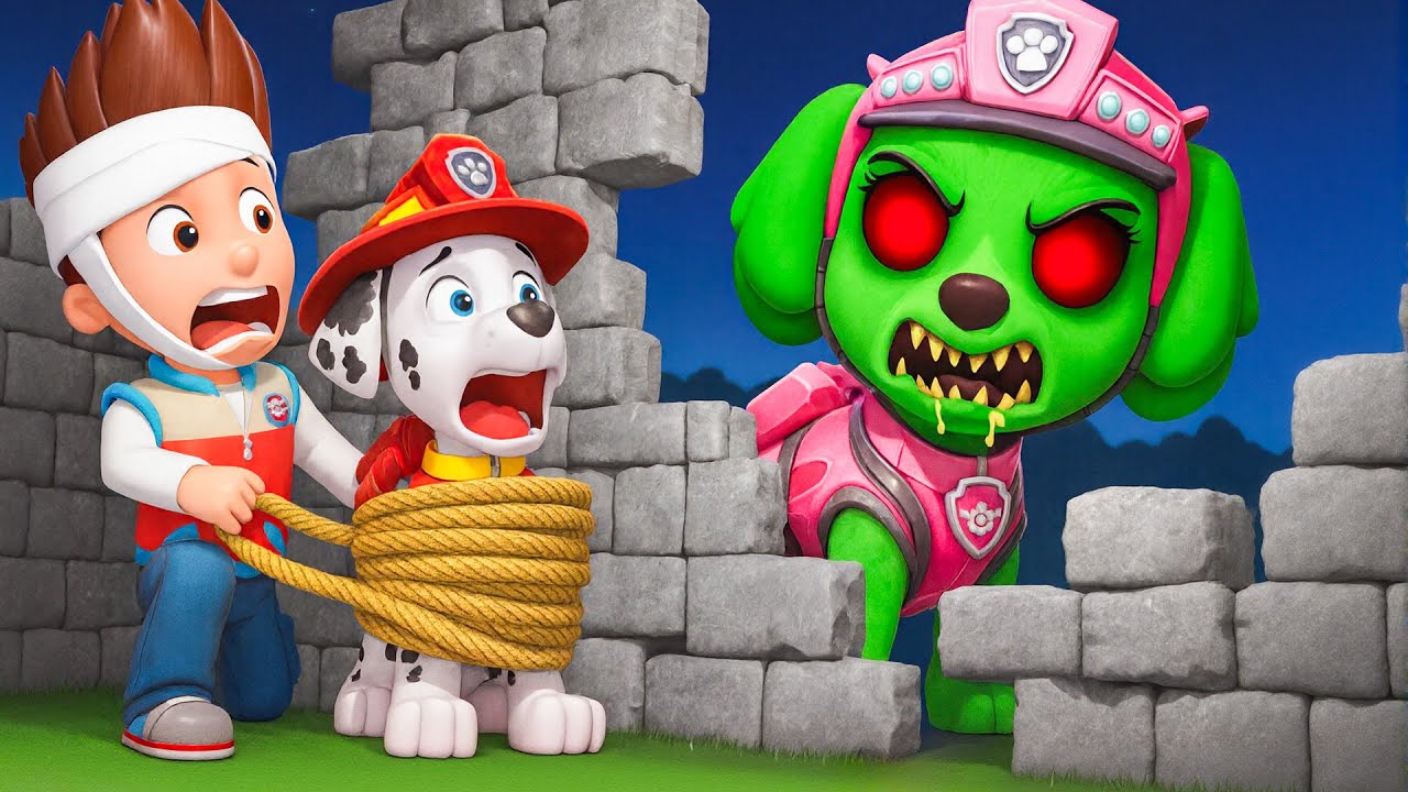 ¡Skye se convierte en un monstruo verde! | PAw PaTrol en Español | Rainbow 3