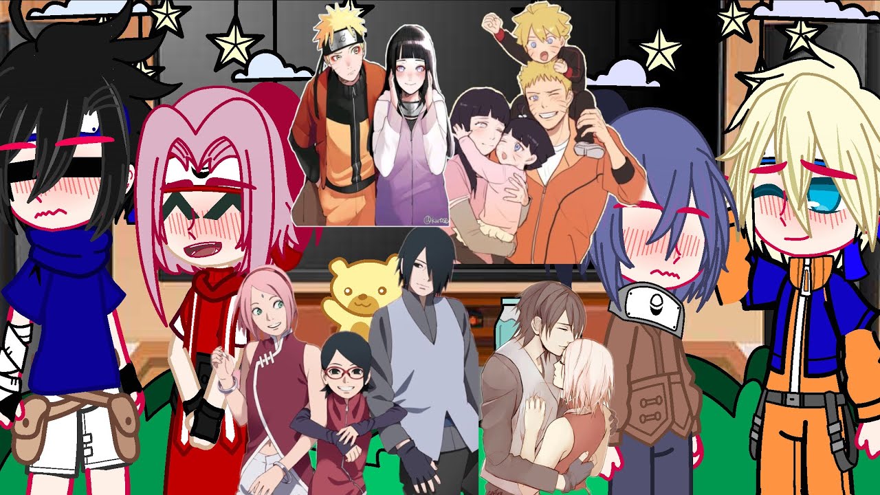 Team7+hanita reach to🌃 Naruhani 🌆and 🌌sasusaku🎆