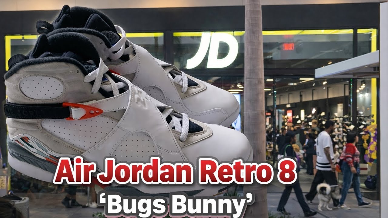 Air Jordan 8 Bugs Bunny release day Pickup Vlog
