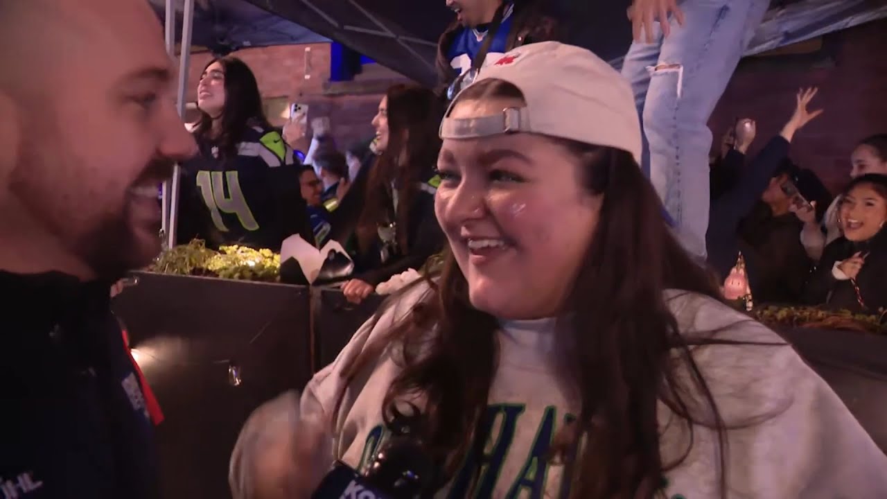Raw video: Seattle Seahawks fans celebrate the Super Bowl victory