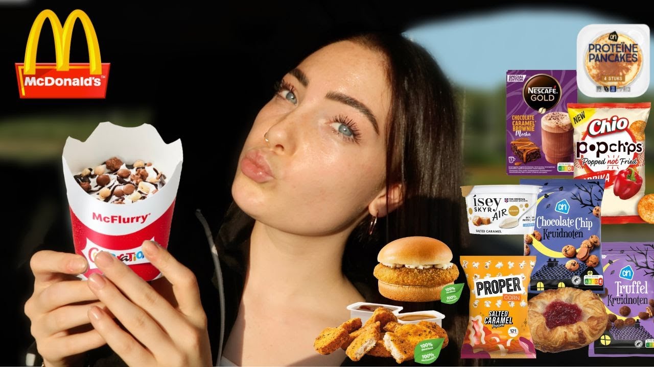 24 UUR LANG ALLEEN MAAR NIEUWE PRODUCTEN ETEN?! + MC DONALDS MUKBANG 🍟 Noa Quist
