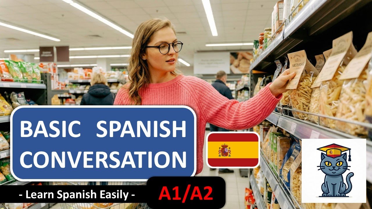 En el Supermercado | Diálogo Básico en Español para Principiantes 🛒🇪🇸