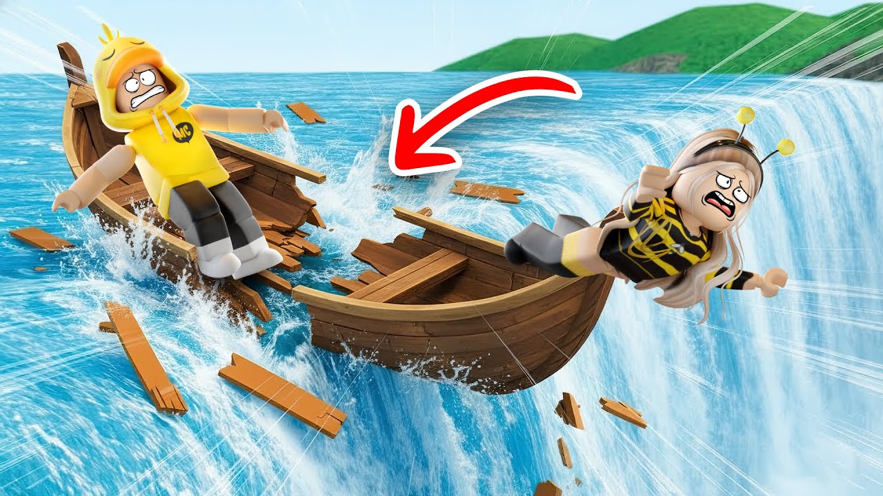 SLIDE!! Aku Main PEROSOTAN LAVA Berbahaya dengan PERAHU sampai Hancur!!!