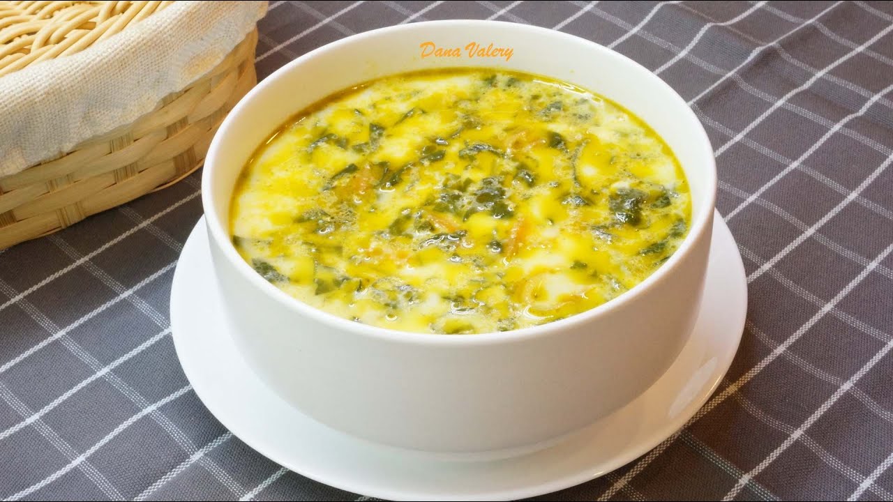 Ciorba de spanac cu smantana, iaurt si orez | Retete culinare cu Dana Valery