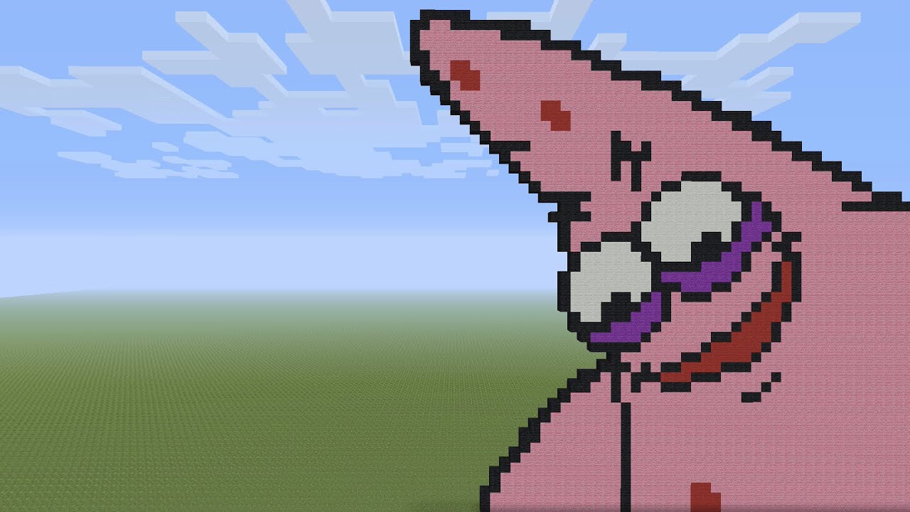 Minecraft Pixel Art - Savage Patrick Meme