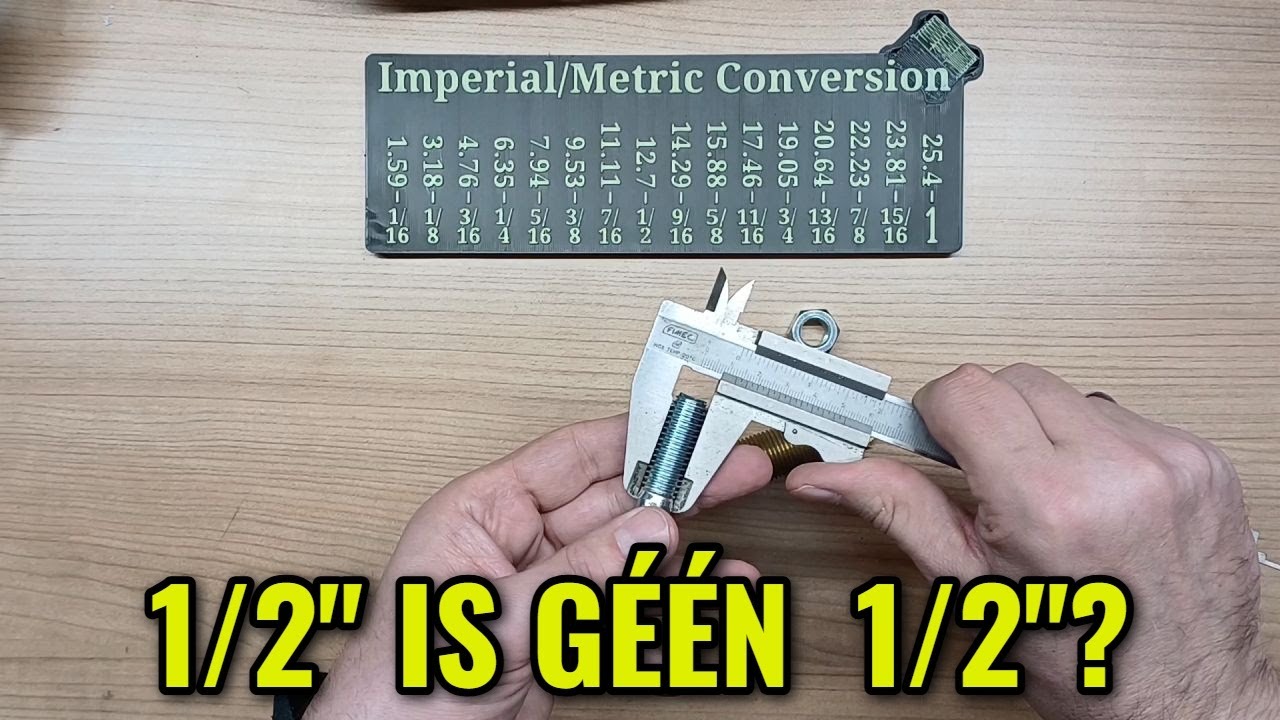 1/2 inch is niet altijd 1/2 inch! Verschil in schroefdraad uitgelegd! #engelse  #maten