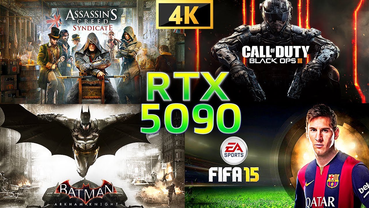 RTX 5090 против игр 2015 года ~ Тестирование 10 игр ~ С процессором Ryzen 9950X3D ~ Графика 4K-ULTRA