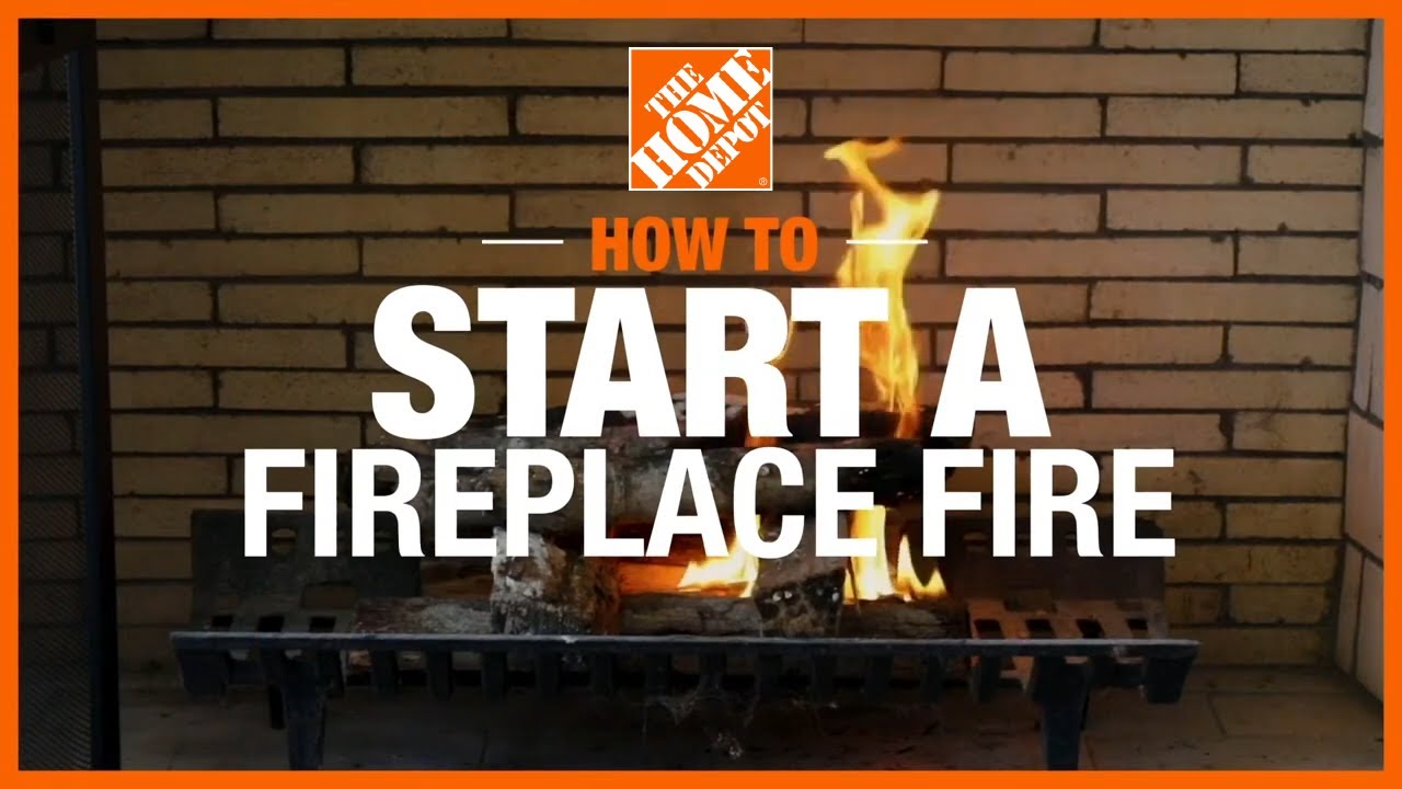 How To Start a Fireplace Fire | The Home Depot