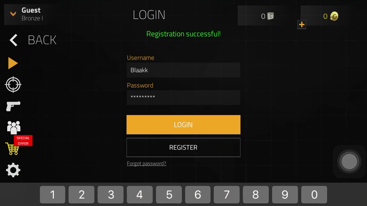 How to registre on fwd assault