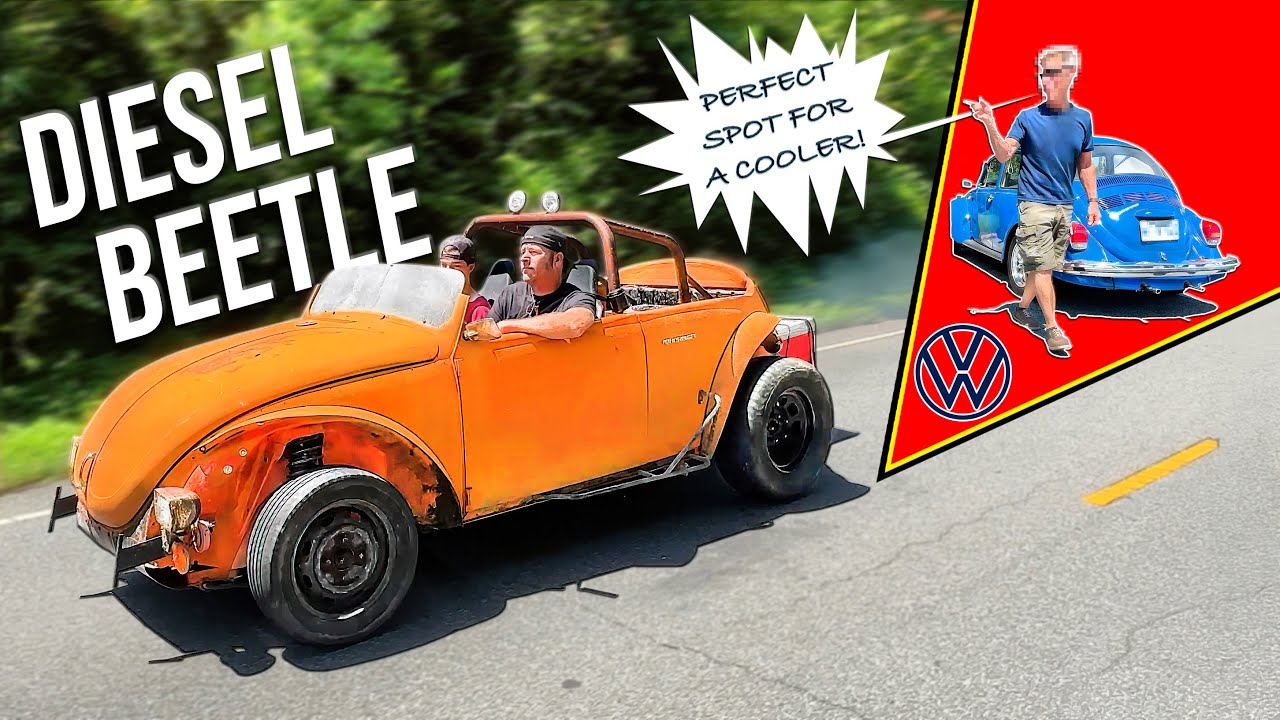 Homemade Diesel INLINE 3 Baja Beetle Hits the Streets!