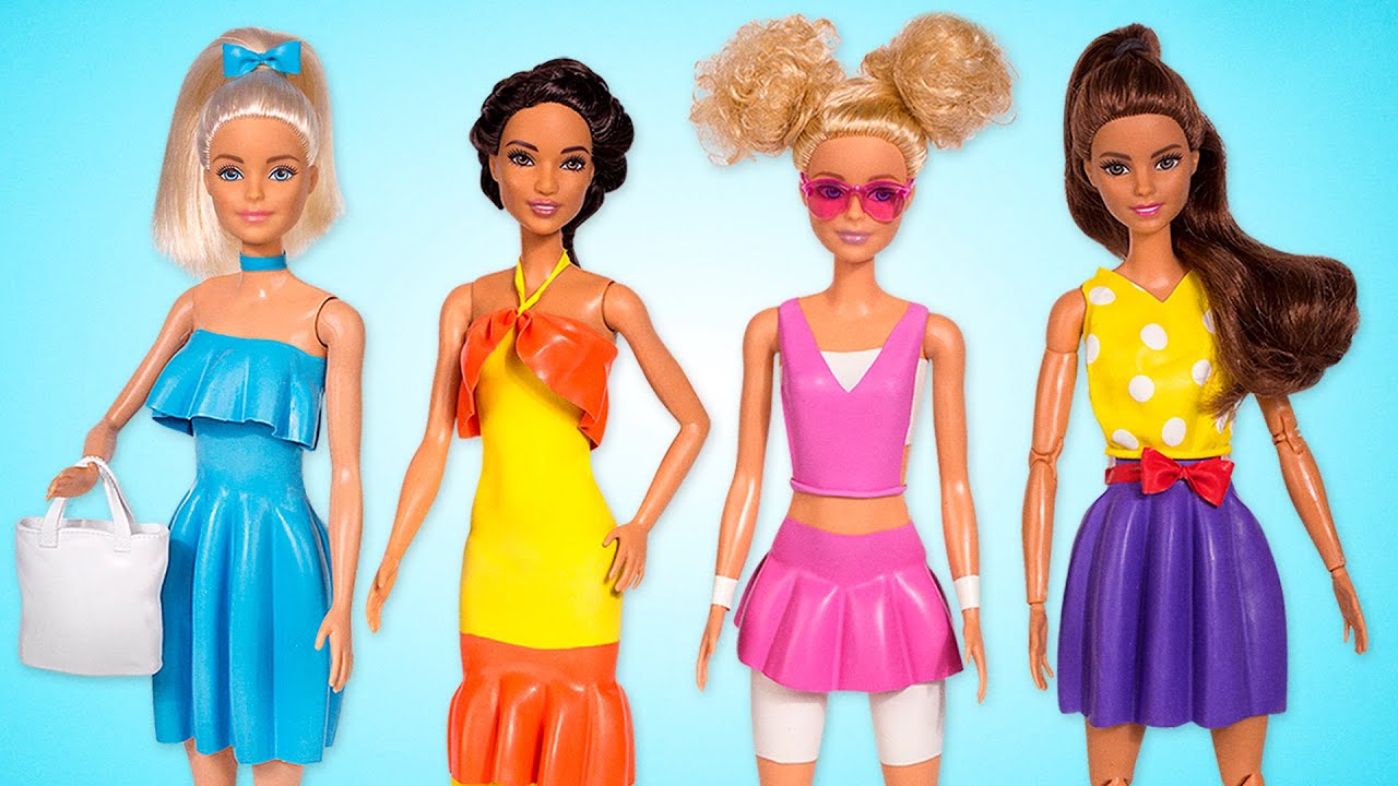 8 Trajes de Barbie bricolaje de globos 🎈.