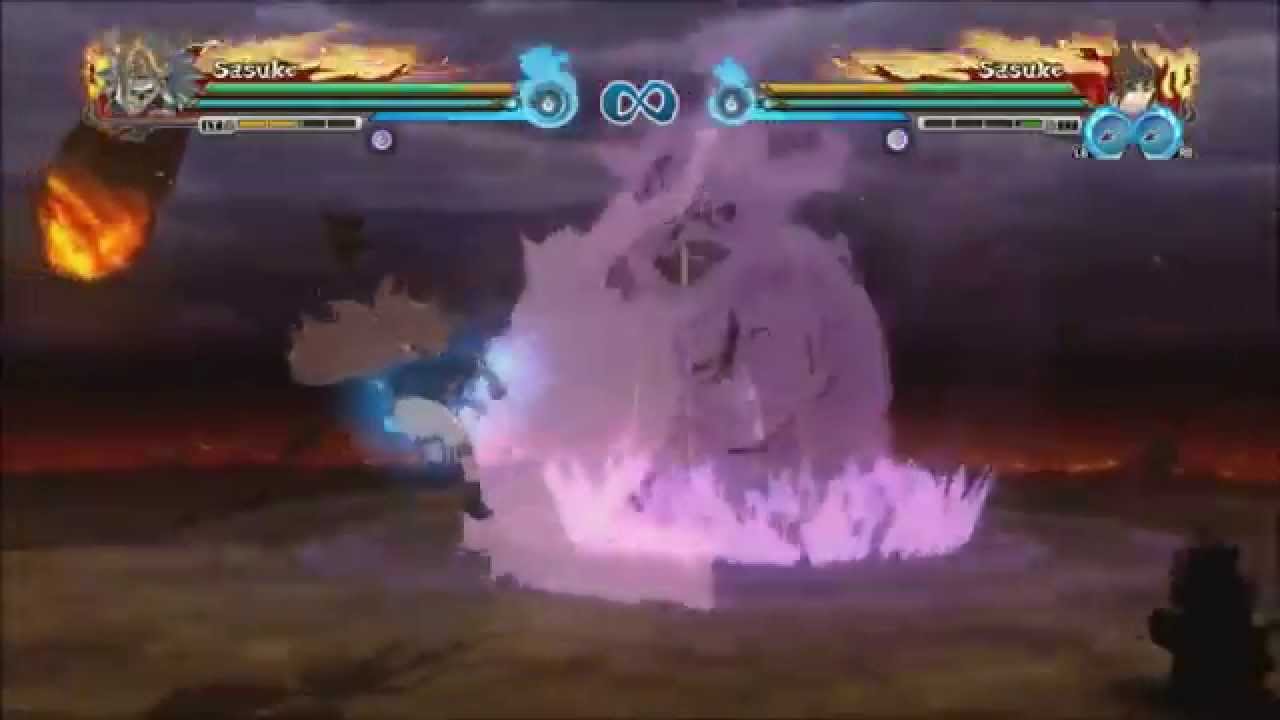 Naruto Shippuden: UNSR - PTS Sasuke (CS2) VS Sasuke (CS2,MS,Susanoo,EMS Susanoo)
