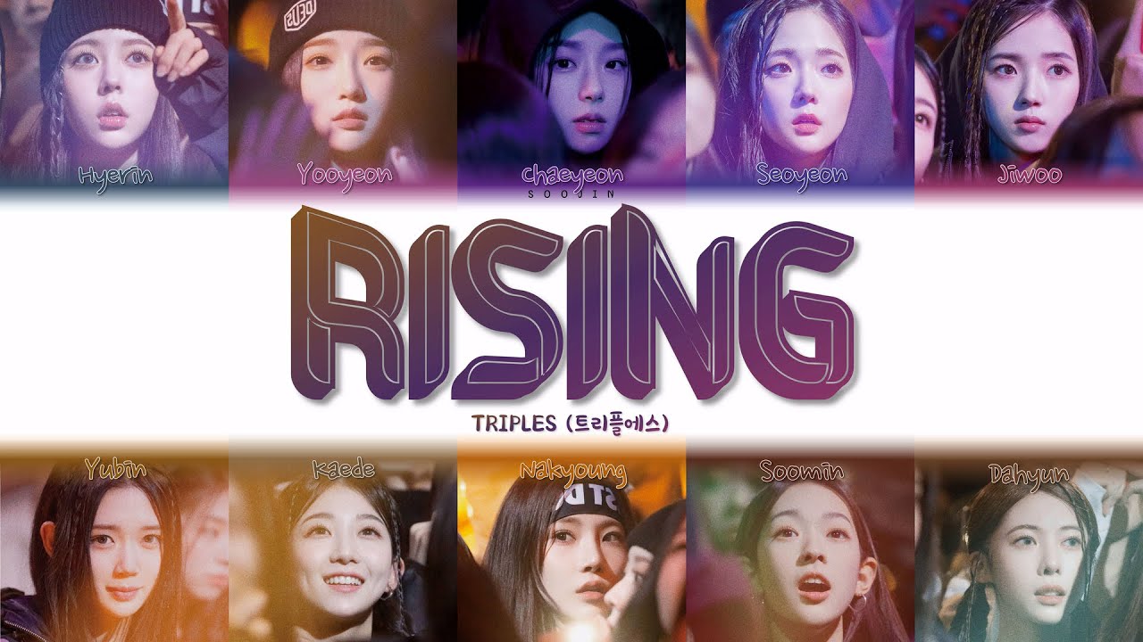 tripleS - RISING (ПЕРЕВОД | КИРИЛЛИЗАЦИЯ | COLOR CODED LYRICS)