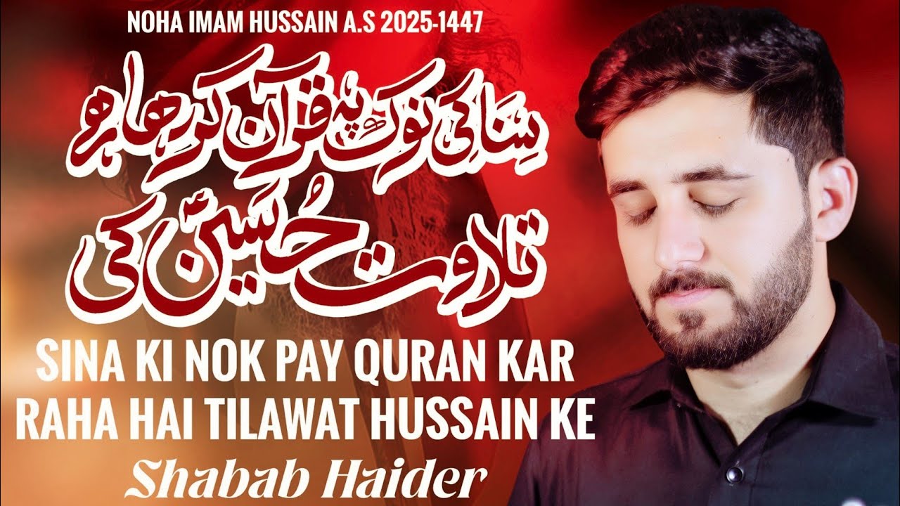 Noha 2025 | SINA KI NOK PAY | Noha Imam Hussain (as) 2025 | Shabab Haider Official