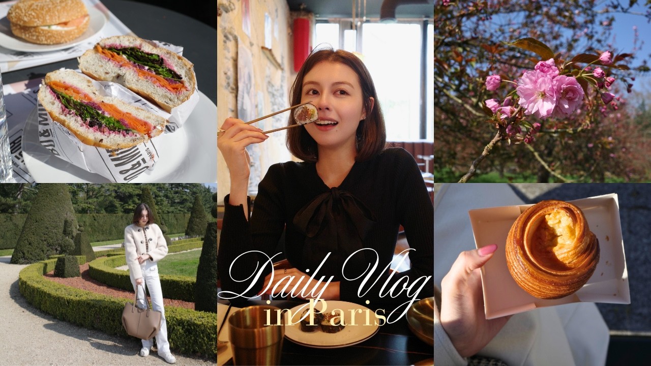 Paris vlog｜パリ留学中モデルのリアルな4日間🥐パリのでのお仕事風景！パン屋巡り,ピクニック
