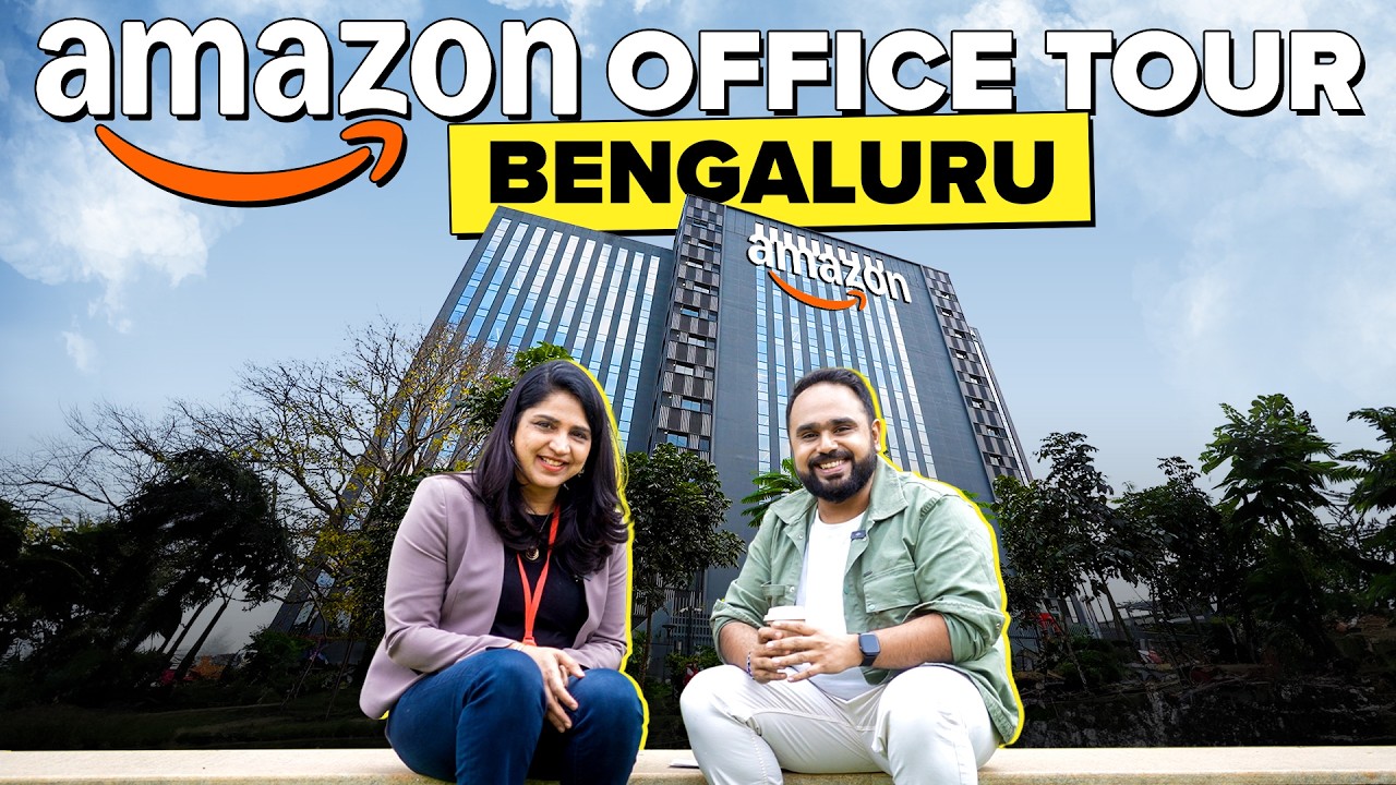 Amazon India’s 2nd Largest Campus in Asia: Double-Storey Cafeteria, Sports Courts | Office Tour