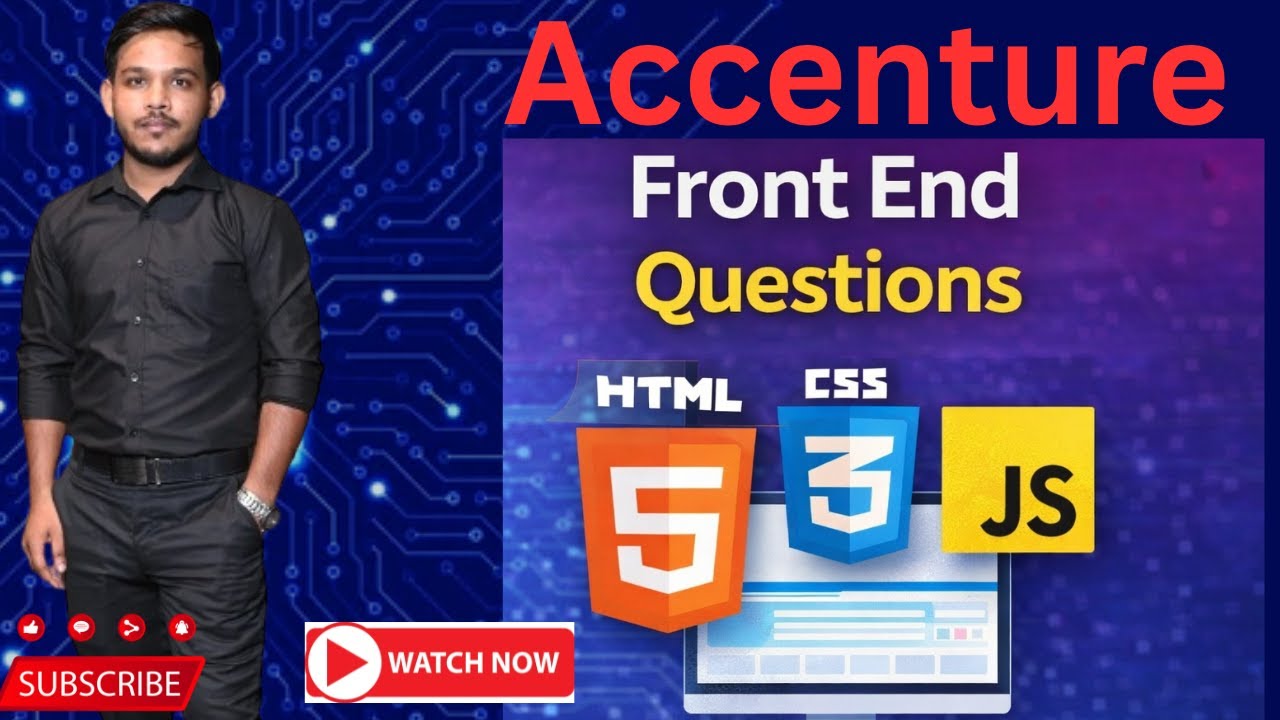 Accenture Front-End Questions #accenture