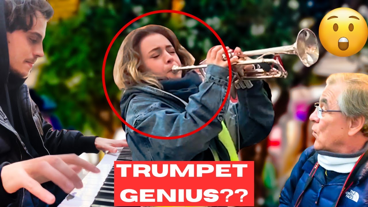 She SHOCKED the whole train station with her trumpet🤯🎺 (feat. Lucienne Renaudin-Vary)