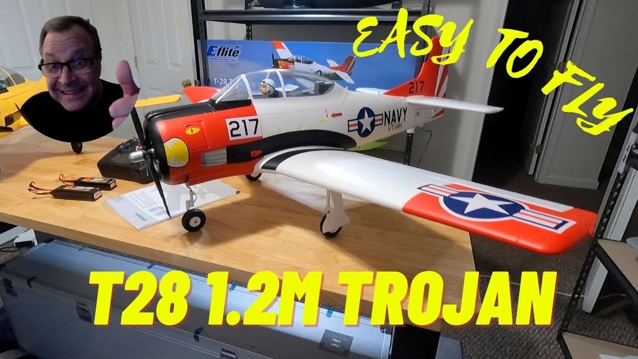 T-28 1.2M BNF UNBOXING, BUILD & FULL TRANSMITTER and BINDING IN SAFE AND AS3X