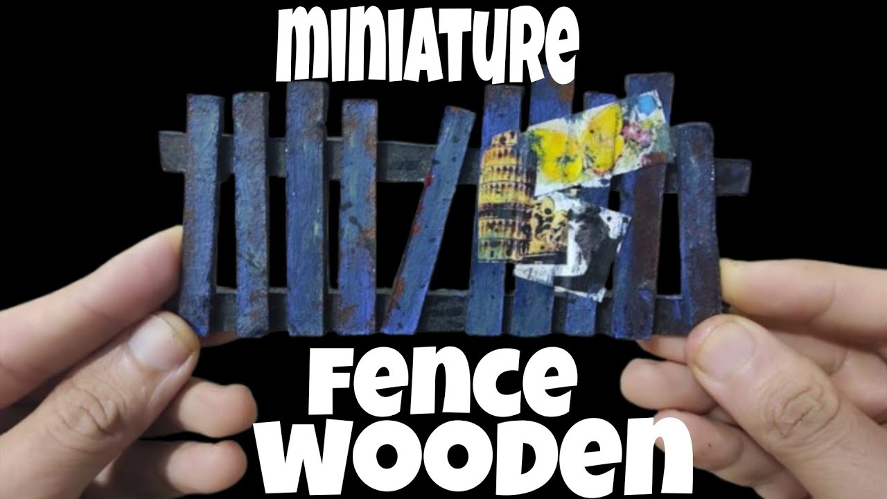 إصنع سياجا من الخشب المستعمل لديوراما الخاصة بك في دقائق / Miniature Fence Wooden 