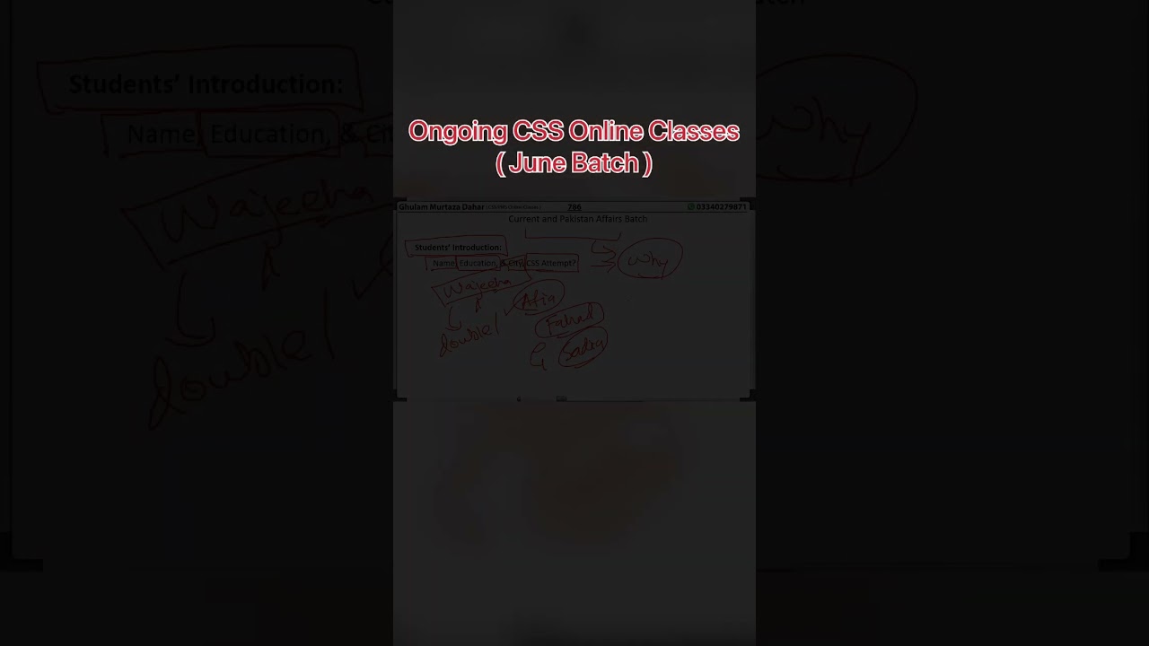 CSS 2024 Preparation | CSS Online Classes | CSS Special Exam #css2024