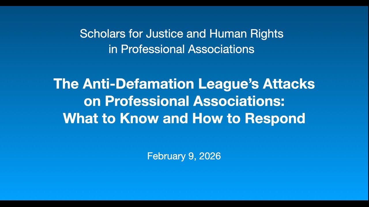 The Anti-Defamation League’s Attacks on Professional Associations: What to Know and How to Respond