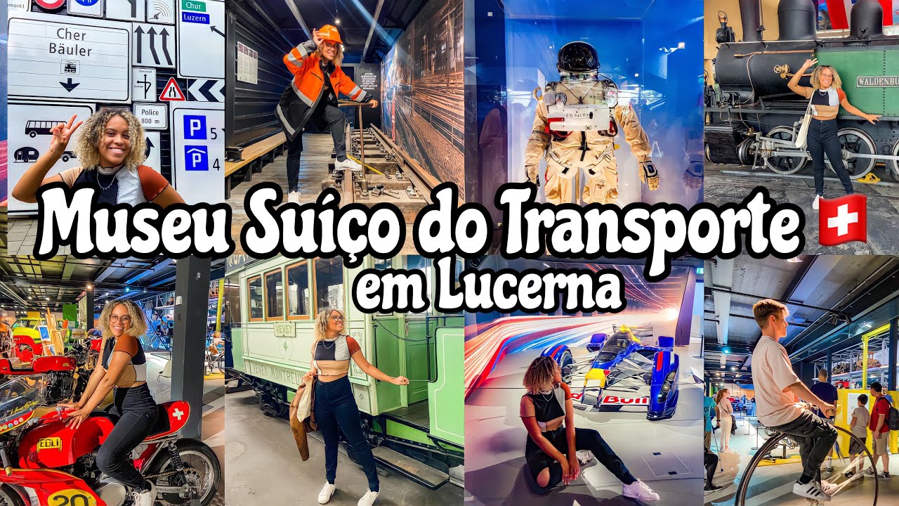 Museu Suíço do transporte em Lucerna🇨🇭✈️🚢🚘🛵 