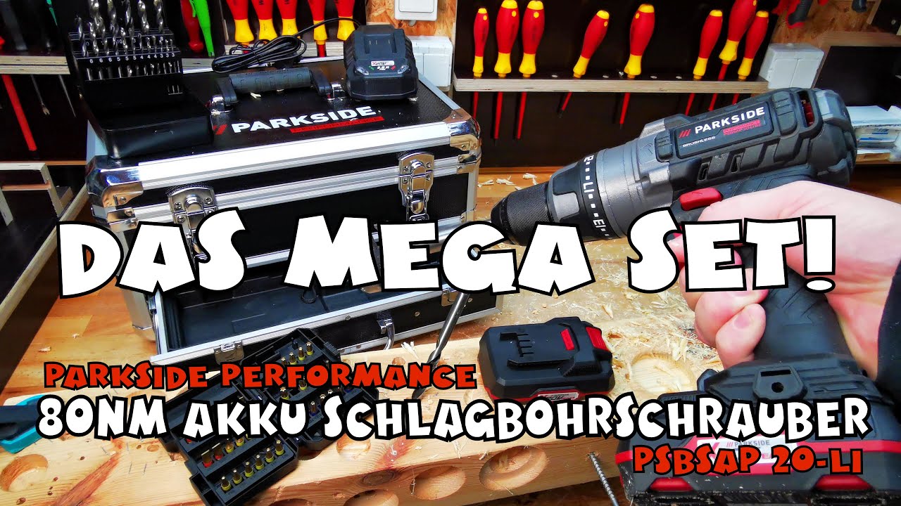 🔥 Hammer Set:  PARKSIDE® PERFORMANCE 20V PSBSAP 20-Li Akku-Schlagbohrschrauber