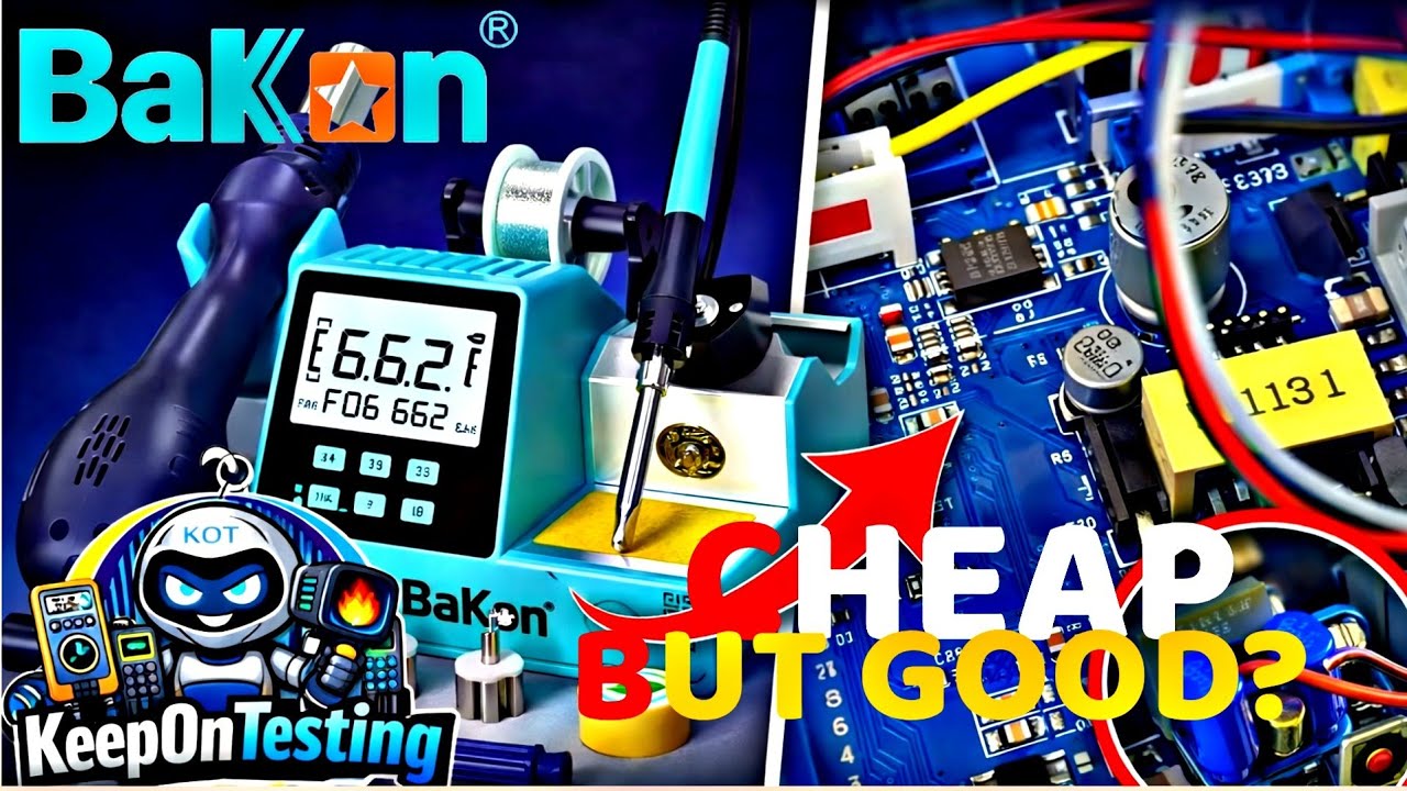 Обзор паяльной станции Bakkon BK602S &mdash; высокая производительность, низкая цена!