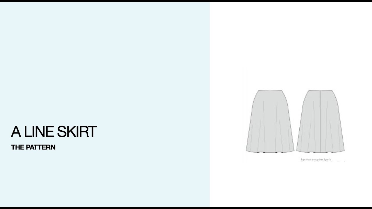 Grading an A-line skirt.