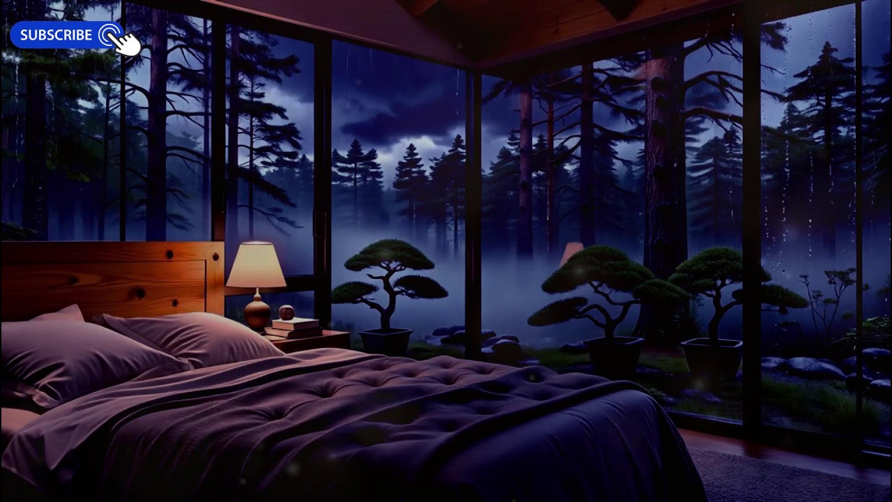 Drift Into Deep Sleep 🌙 Relaxing Piano & Rain on Window (10 Hours)