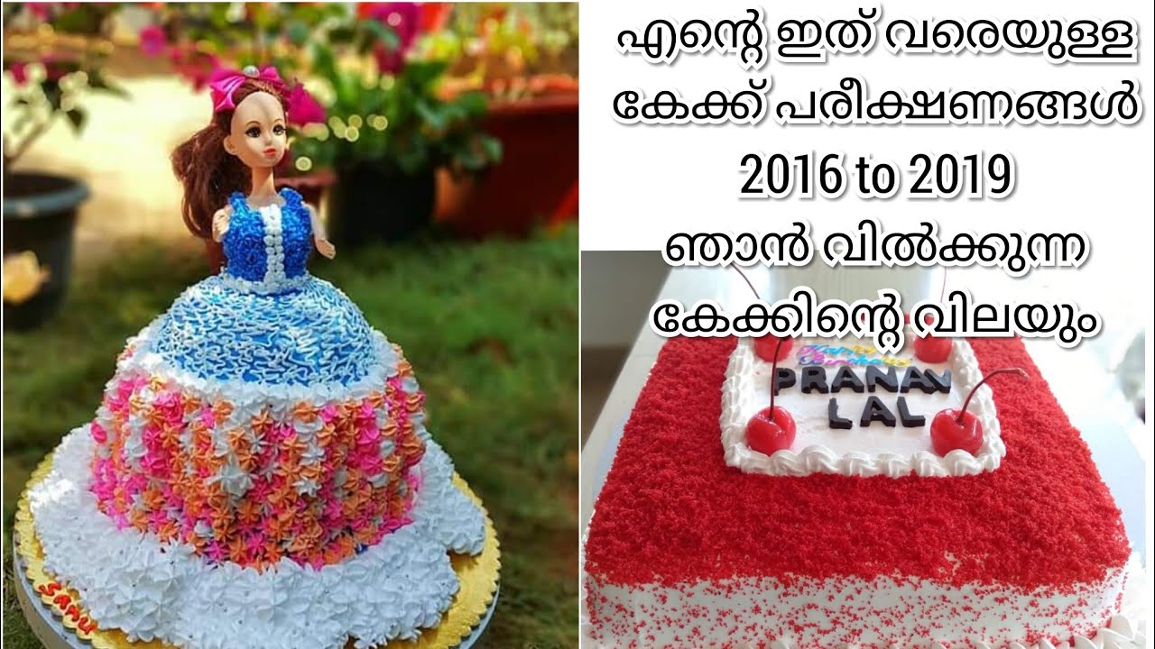 2016 to 2019  🎂|എന്റെ ഇത്‌ വരെയുള്ള കുറച്ച് കേക്ക് പരീക്ഷണങ്ങൾ🍰|my cakes journey|sanus world|