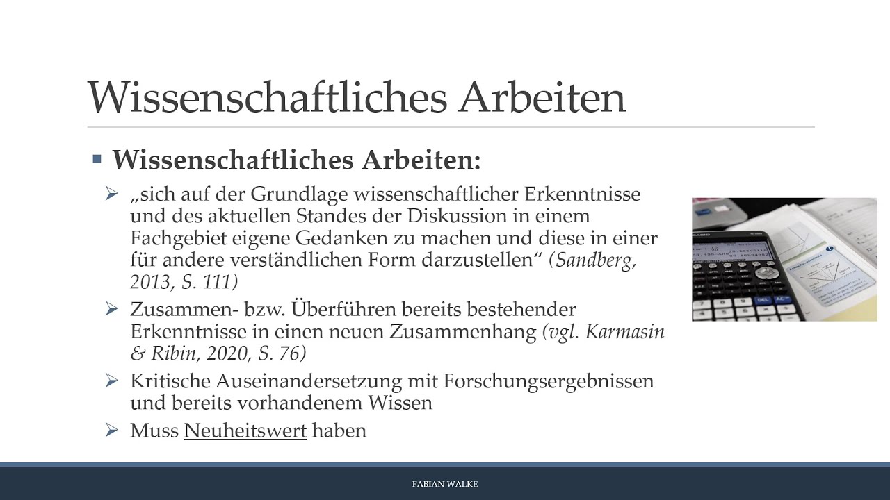 Wissenschaftliches Arbeiten: Eine Einführung