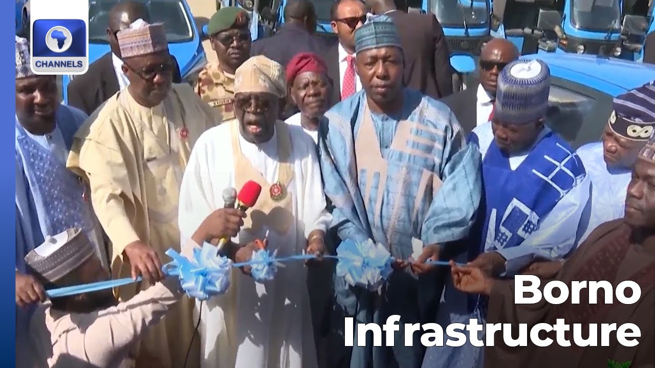 President Tinubu Commissions Mega Schools, Electric Vehicles In Maiduguri