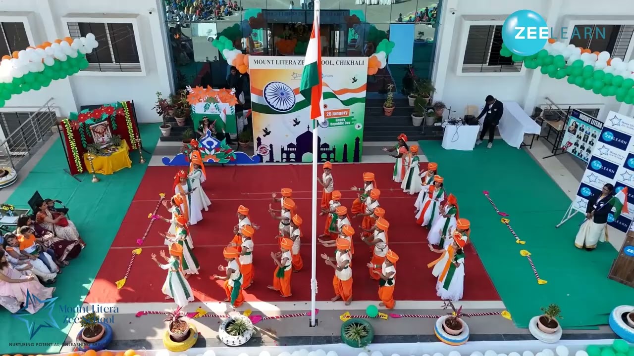 Republic Day  Patriotic Dance 2025 | MOUNT LITERA ZEE SCHOOL | CHIKHALI | MLZS | ZEE LEARN
