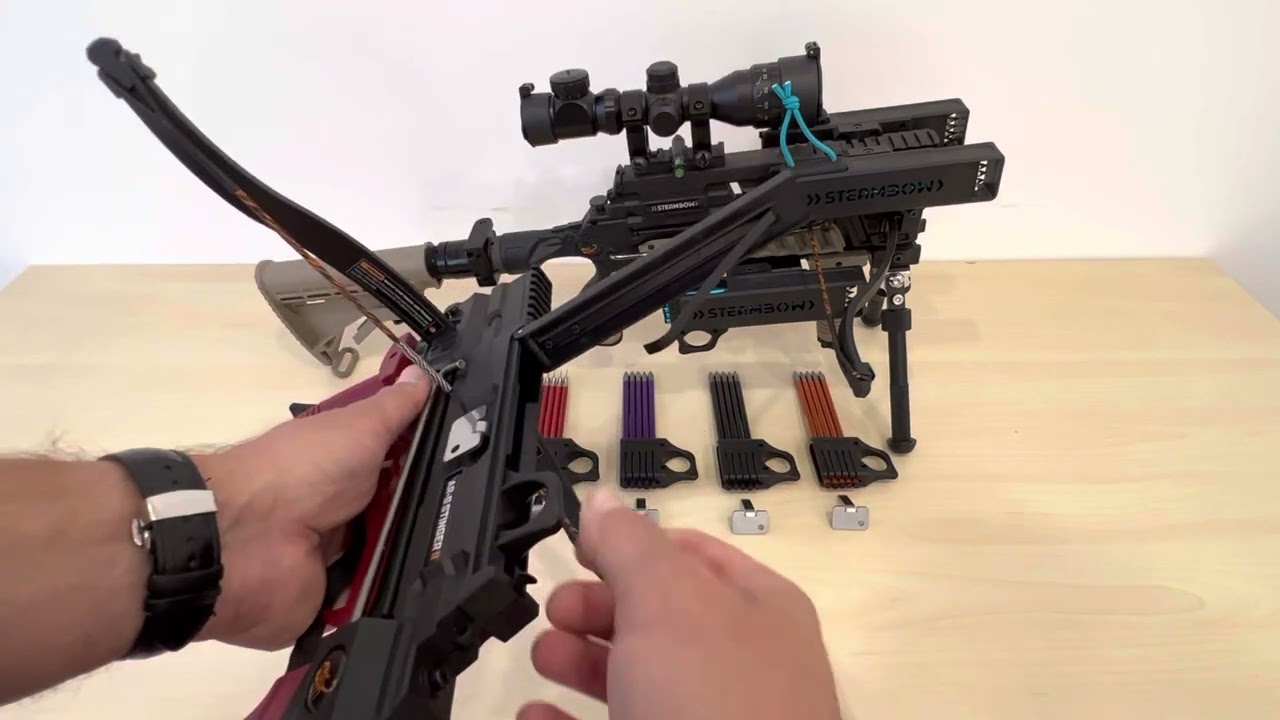 Handhabung unserer Ladehilfe für die Steambow AR-6 Stinger II - Crossbow-Action-World.de