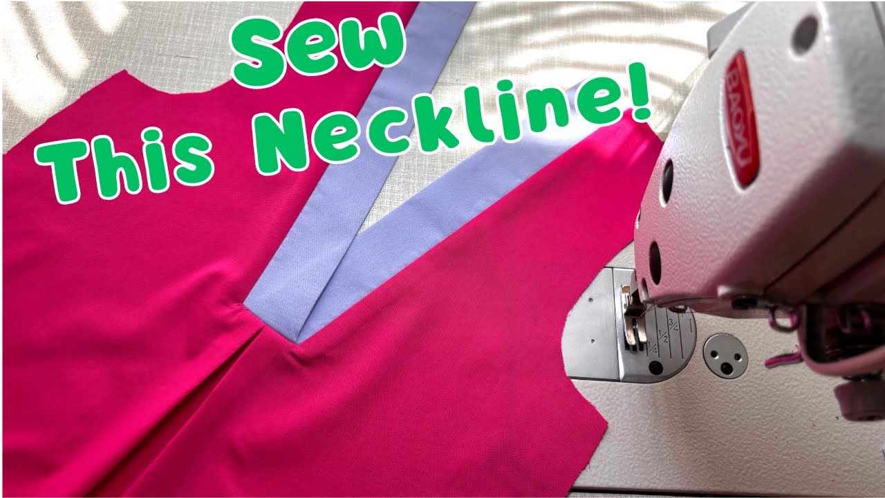 How to Sew a Perfect V-Neck with Pleat | Beginner Friendly
