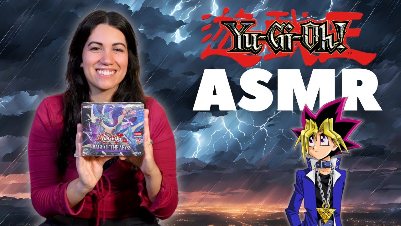 *ASMR* 💜 Her first time opening Yugioh! 💜 (Rage of the Abyss Booster Box)