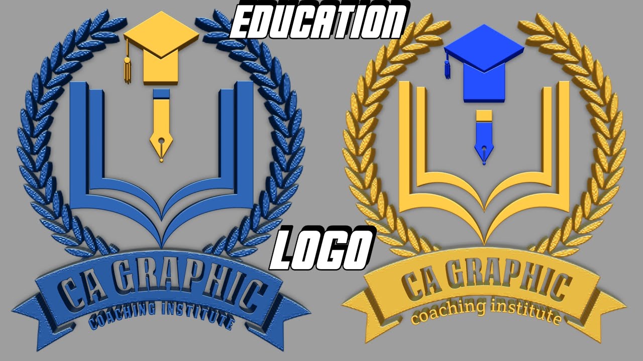 How To Make Education Logo Design In Pixellab||Education Logo Bnaye Mobile Mai||