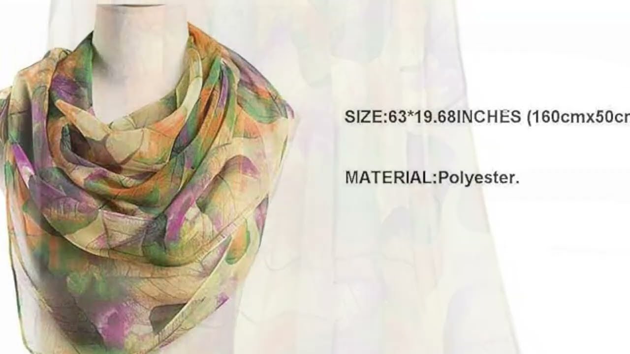 Elegant Floral Sheer Scarf: The Ultimate Summer Accessory 👒