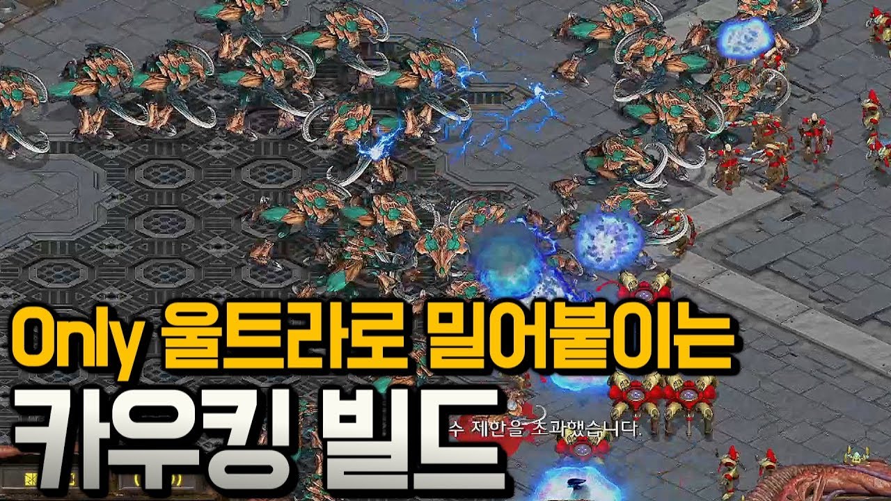 [홍구]울트라로 인구 200 채우고 불도저처럼 초토화 시키는 '카우킹' 빌드