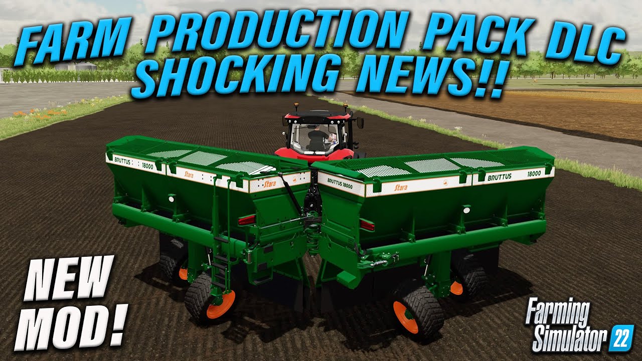 FARM PRODUCTION PACK DLC NEWS!!! FS22 NEW MOD! (Review) PS5 | 29th Apr 24.