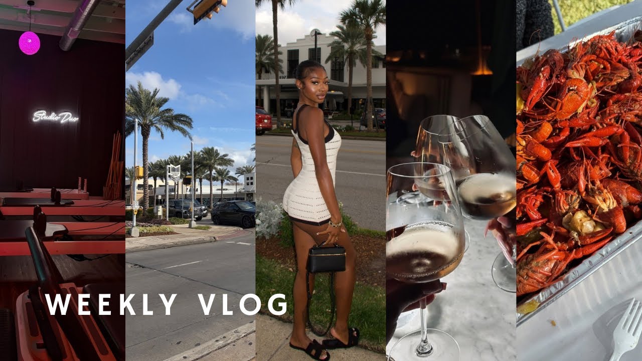 Weekly vlog | pretty girls love ✨happy hour✨, crawfish boil, catching up with old friends & more!